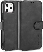 CaseMe - Hoesje geschikt voor iPhone 11 Pro - Met Magnetische Sluiting - Ming Serie - Leren Book Case - Zwart