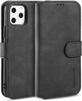 CaseMe - iPhone 11 Pro Hoesje - Met Magnetische Sluiting - Ming Serie - Leren Book Case - Zwart