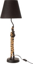 J-Line Lamp Afrikaanse Vrouw Zebra Poly