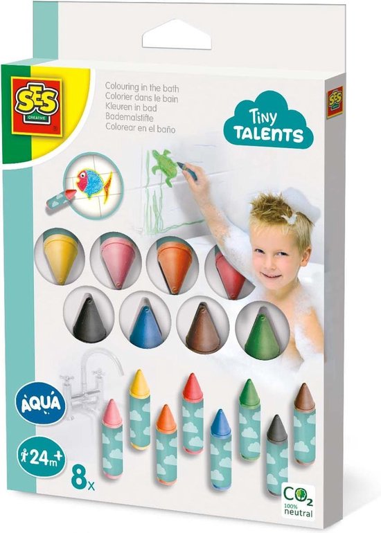 SES - Kleuren in bad 8 pack Tiny talents | bol.com