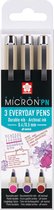 Sakura Pigma Micron PN 3 pigment pennen "Crafts"