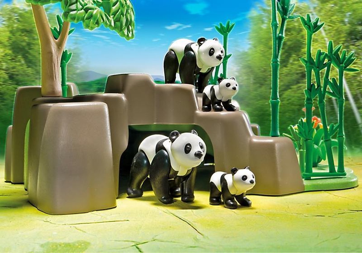 PLAYMOBIL Pandafamilie in Bamboebos - 5414 | bol.com