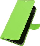 Motorola Moto G9 Play Hoesje - Mobigear - Classic Serie - Kunstlederen Bookcase - Groen - Hoesje Geschikt Voor Motorola Moto G9 Play