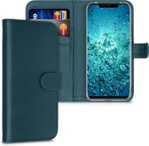 kwmobile telefoonhoesje voor Huawei Mate 20 Pro - Hoesje met pasjeshouder in petrol - Wallet case