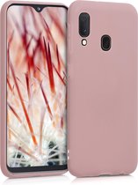 kwmobile telefoonhoesje geschikt voor Samsung Galaxy A20e - Hoesje voor smartphone - Back cover in winter roze