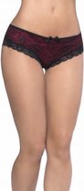 Kanten Slip Met Opvallende Achterkant - Dames Lingerie - L/XL - Strings - Transparant - Discreet verpakt en bezorgd