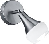 LED Plafondspot - Torna Trompo - E14 Fitting - 1-lichts - Rond - Mat Nikkel - Aluminium