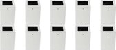 LED Opbouwspot 10 Pack - Plafondspot - Nirano Halo - GU10 Fitting - Vierkant - Mat Wit - Aluminium