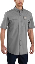 CARHARTT - FORCE WOVEN SHIRT - Short Sleeve - ASPHALT - mannen