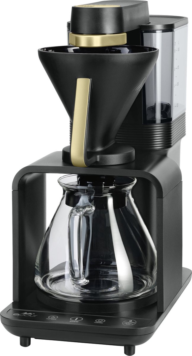 Cafetière filtre melitta epour 1024 12 noir or - Conforama