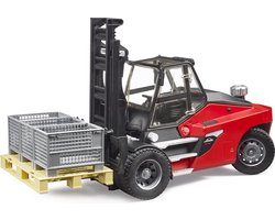 Bruder Linde HT160 Heftruck - Met pallet en 3 boxen - 16 ton laadvermogen ton
