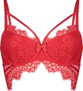 Hunkemöller Dames Lingerie Voorgevormde longline beugel bh Marilee  - Rood - maat E105