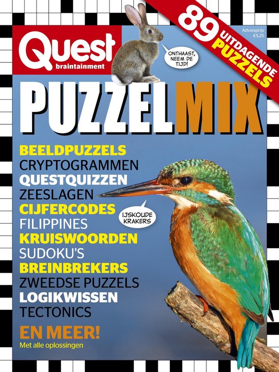 Quest Puzzelmix editie 1 2021 - tijdschrift - puzzelboek | bol.com