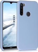 kwmobile telefoonhoesje voor Xiaomi Redmi Note 8T - Hoesje met siliconen coating - Smartphone case in mat lichtblauw