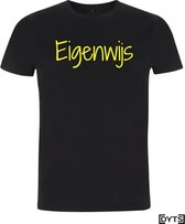 T-shirt | Karaktereigenschappen | Eigenwijs02 - fluor yellow, XL, Dames