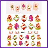 Nagel Sticker Set Paaseieren (132 stickers)