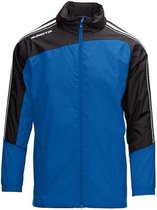 Masita | Windbreaker Forza - Dames Heren Kind Regen- Windjack met Capuchon - ROYAL BLUE/BLAC - 116