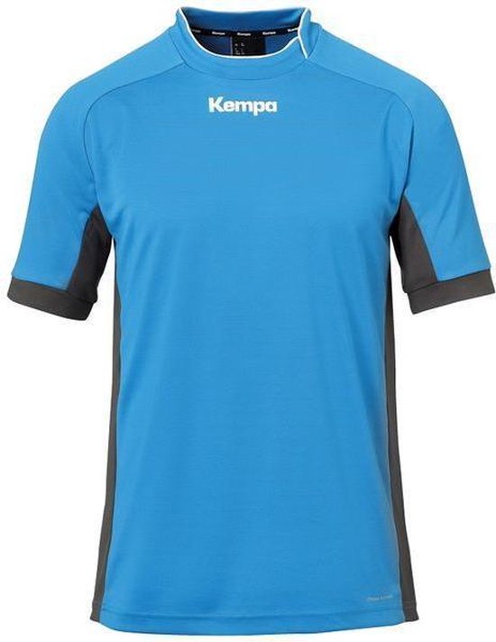Kempa Prime Shirt Kempa Blauw-Antraciet Maat 3XL