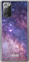 Samsung Galaxy Note 20 Hoesje Transparant TPU Case - Galaxy Stars #ffffff