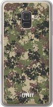 Samsung Galaxy A8 (2018) Hoesje Transparant TPU Case - Digital Camouflage #ffffff