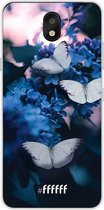 LG K30 (2019) Hoesje Transparant TPU Case - Blooming Butterflies #ffffff