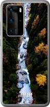 Huawei P40 Pro Hoesje Transparant TPU Case - Forest River #ffffff