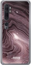 Xiaomi Mi Note 10 Hoesje Transparant TPU Case - Purple Marble #ffffff