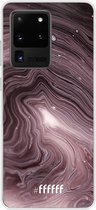Samsung Galaxy S20 Ultra Hoesje Transparant TPU Case - Purple Marble #ffffff