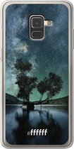 Samsung Galaxy A8 (2018) Hoesje Transparant TPU Case - Space Tree #ffffff
