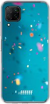 Huawei P40 Lite Hoesje Transparant TPU Case - Confetti #ffffff