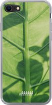 6F hoesje - geschikt voor iPhone SE (2020) - Transparant TPU Case - Leaves Macro #ffffff