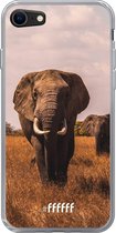 6F hoesje - geschikt voor iPhone 8 - Transparant TPU Case - Elephants #ffffff