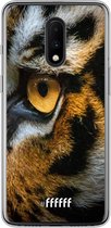 OnePlus 7 Hoesje Transparant TPU Case - Tiger #ffffff