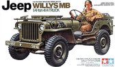1:35 Tamiya 35219 US Willys Jeep MB 4x4 with 1 Figure Plastic kit