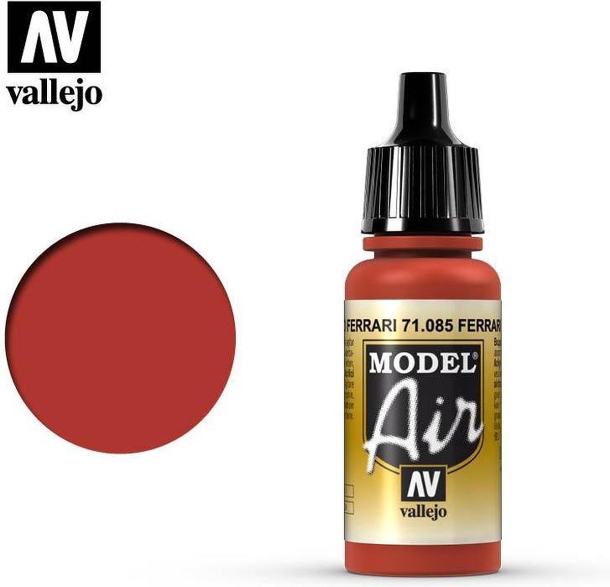 Vallejo Hobbyverf Acrylverf - 71085 Model Air Ferrari Red - Acryl Verf flesje - 17 ml