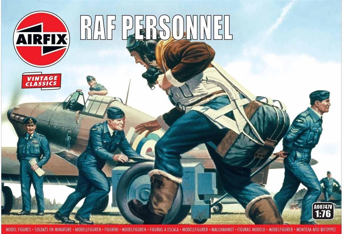 Airfix Modelbouwpakket Militaire voertuigen - 00747V RAF Personnel Plastic - 1:76 - Modelbouw