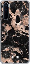 OnePlus Nord Hoesje Transparant TPU Case - Rose Gold Marble #ffffff