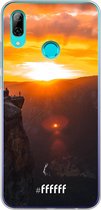 Honor 10 Lite Hoesje Transparant TPU Case - Rock Formation Sunset #ffffff