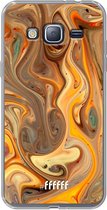 Samsung Galaxy J3 (2016) Hoesje Transparant TPU Case - Brownie Caramel #ffffff