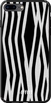 iPhone 8 Plus Hoesje TPU Case - Zebra Print #ffffff