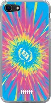 6F hoesje - geschikt voor iPhone SE (2020) - Transparant TPU Case - Flower Tie Dye #ffffff