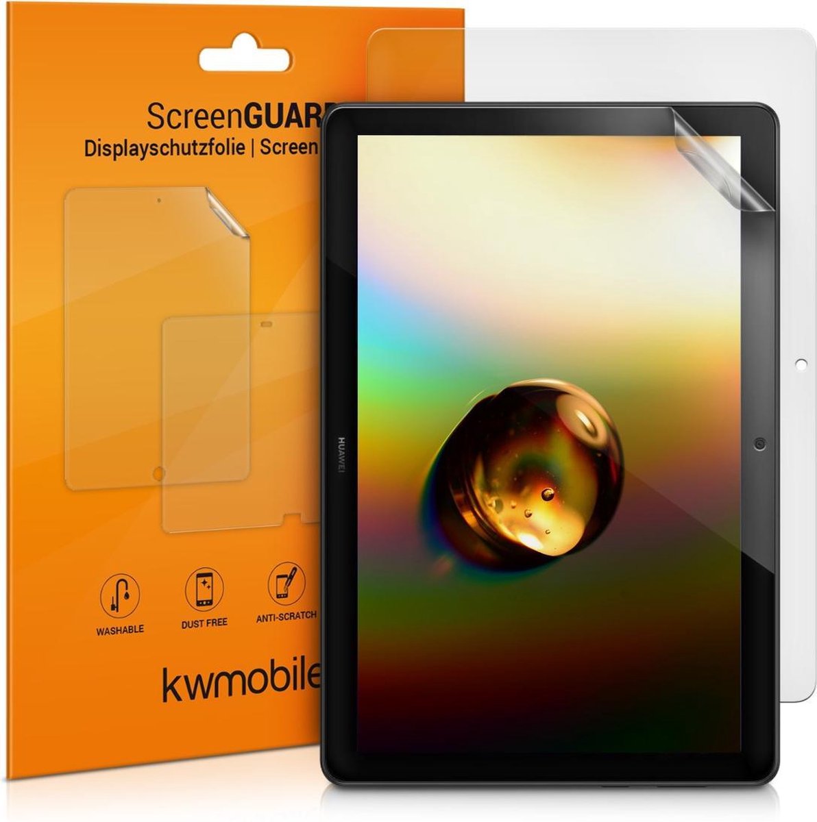kwmobile 2x screenprotector geschikt voor Huawei MediaPad T5 10 - beschermfolie voor tablet