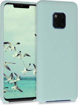 kwmobile telefoonhoesje geschikt voor Huawei Mate 20 Pro - Hoesje met siliconen coating - Smartphone case in mat mintgroen