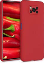 kwmobile telefoonhoesje voor Xiaomi Poco X3 NFC / Poco X3 Pro - Hoesje voor smartphone - Back cover in mat rood
