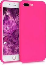 kwmobile telefoonhoesje voor Apple iPhone 7 Plus / 8 Plus - Hoesje voor smartphone - Back cover in neon roze