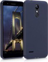 kwmobile telefoonhoesje voor LG K8 (2018) / K9 - Hoesje voor smartphone - Back cover in mat donkerblauw