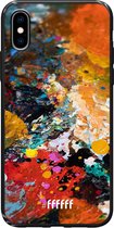 6F hoesje - geschikt voor iPhone X -  TPU Case - Colourful Palette #ffffff