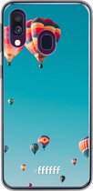 Samsung Galaxy A50 Hoesje Transparant TPU Case - Air Balloons #ffffff