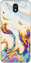LG K30 (2019) Hoesje Transparant TPU Case - Bubble Texture #ffffff