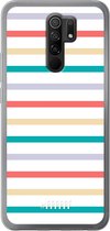 Xiaomi Redmi 9 Hoesje Transparant TPU Case - Pastel Tracks #ffffff